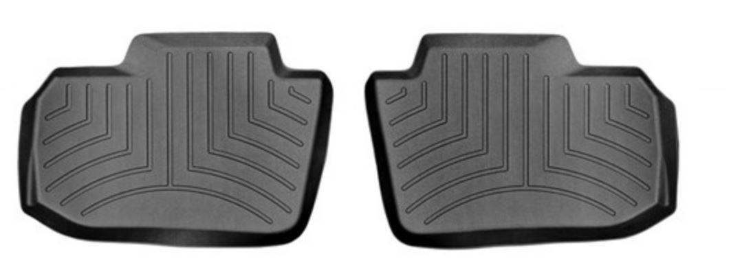 Ковры резиновые WeatherTech Nissan Leaf 2018+ задние черные фото