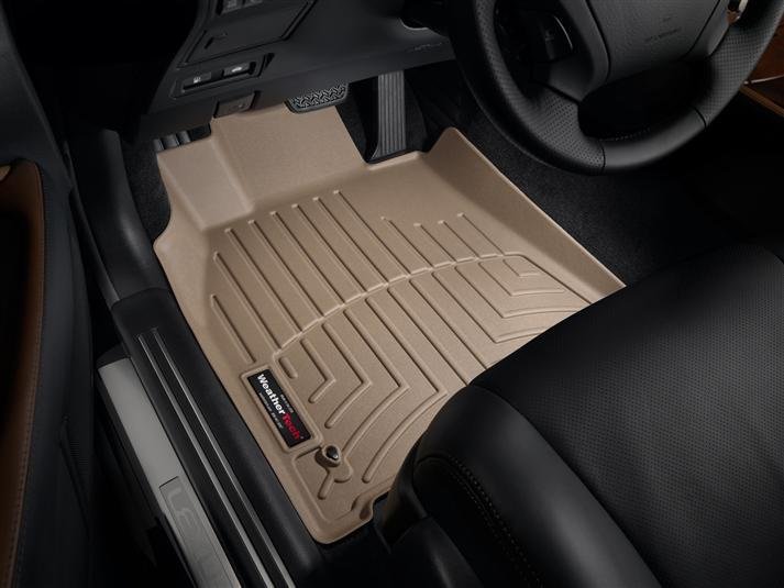 Ковры резиновые WeatherTech Lexus LS RWD 2007-2012 передние бежевые фото