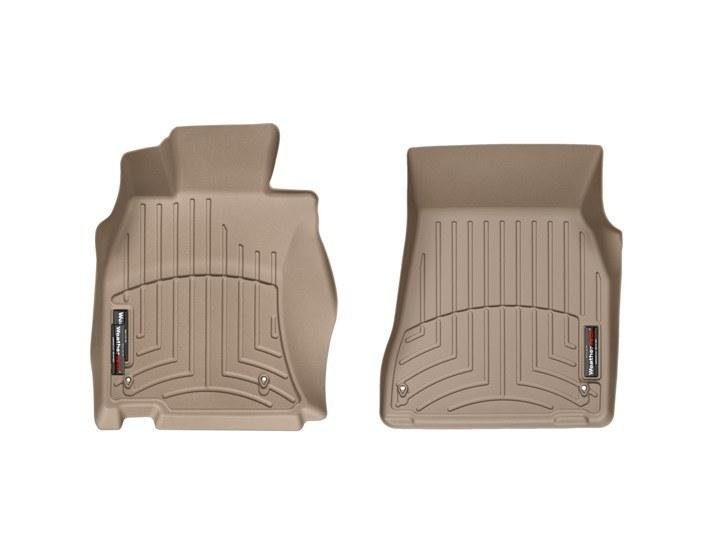 Ковры резиновые WeatherTech Lexus LS AWD 2007-2012 передние бежевые фото