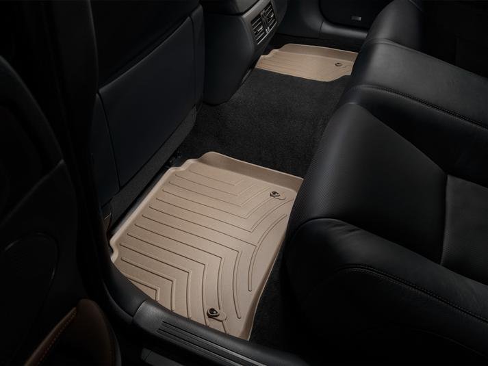 Ковры резиновые WeatherTech Lexus LS STD 2007-2012 задние бежевые фото