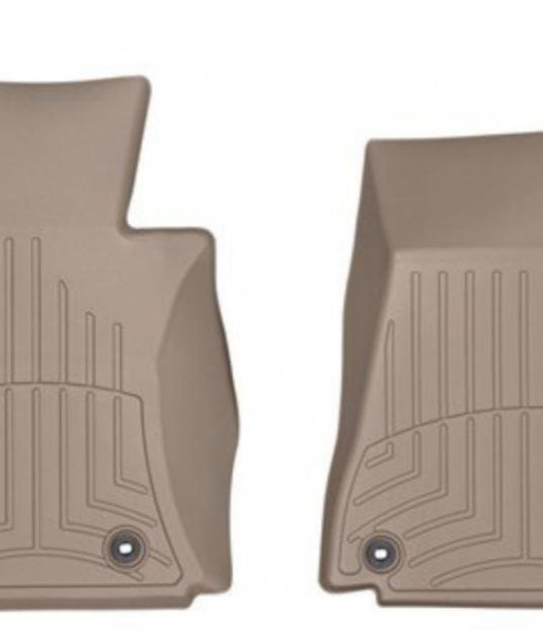 Ковры резиновые WeatherTech Lexus LS AWD 2013-2017 передние бежевые фото