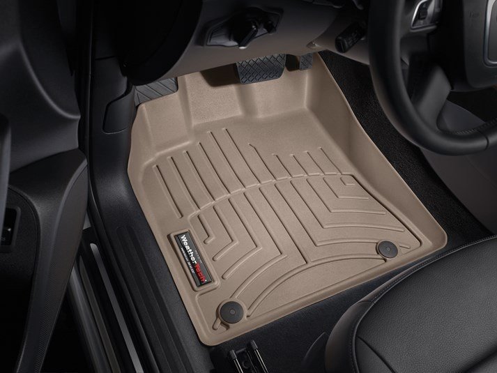 Ковры резиновые WeatherTech  Audi Q5 2009-2017 передние бежевые фото