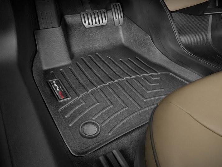 Ковры резиновые  WeatherTech Tesla Model S 2014+  передние черные фото