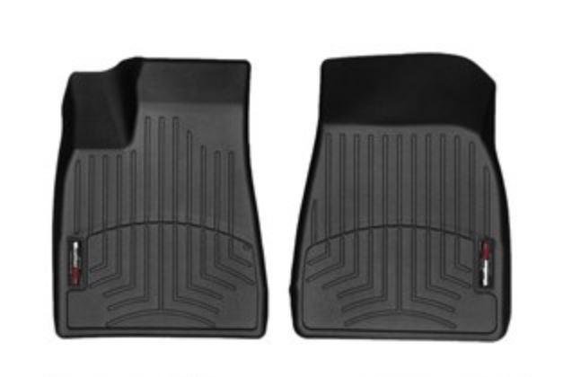 Ковры резиновые  WeatherTech Tesla Model X 2016+  передние черные фото