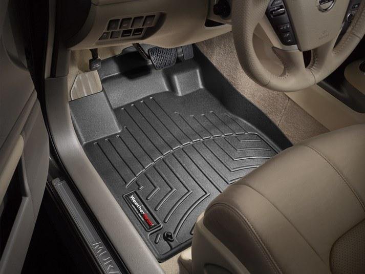 Ковры резиновые WeatherTech Nissan Murano 2008-2014 передние черные фото