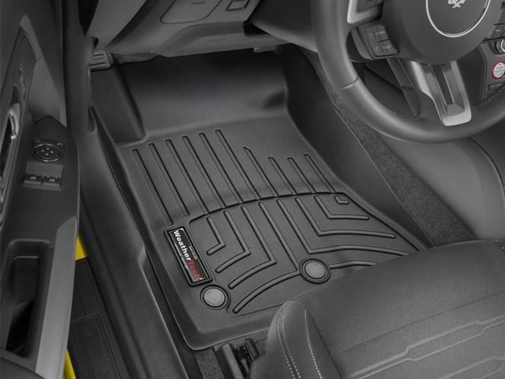 Ковры резиновые WeatherTech Ford Mustang 2015+ передние черные фото