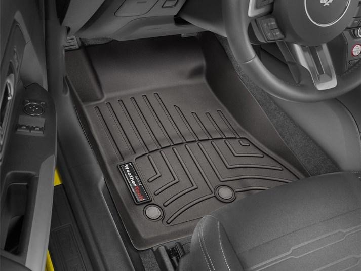 Ковры резиновые WeatherTech Ford Mustang 2015+ передние какао фото