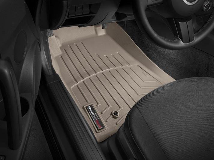 Ковры резиновые WeatherTech Mazda MX-5 Miata 2006-2015 передние бежевые фото