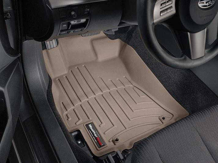 Ковры резиновые WeatherTech Subaru  Legacy / Outback 2010-2014 передние бежевые фото