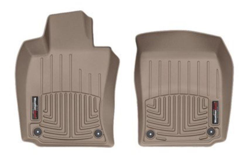 Ковры резиновые WeatherTech Porsche Panamera 2010-2016  передние бежевые фото