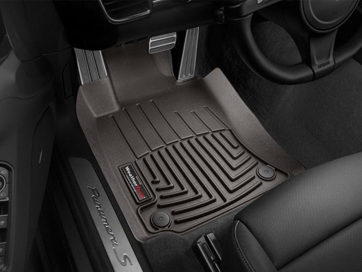 Ковры резиновые WeatherTech Porsche Panamera 2010-2016  передние какао фото
