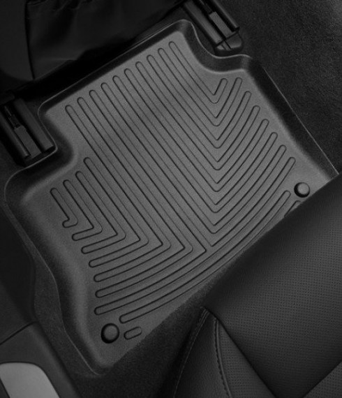 Ковры резиновые WeatherTech Porsche Panamera 2010-2016  задние черные фото
