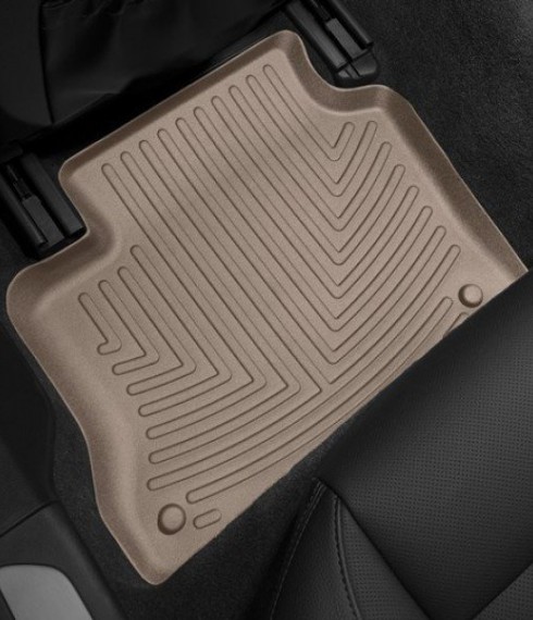 Ковры резиновые WeatherTech Porsche Panamera 2010-2016  задние бежевые фото