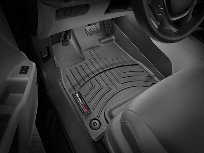 Ковры резиновые WeatherTech Honda Pilot 2015+ передние черные фото
