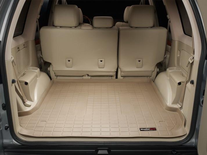 Ковры резиновые WeatherTech Lexus GX470 2003-2008 в багажник бежевый фото