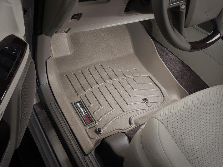 Ковры резиновые WeatherTech Toyota LC150 2009-2013  передние бежевые фото