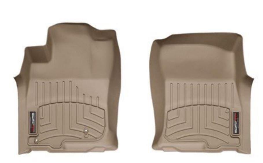 Ковры резиновые WeatherTech Toyota LC150 2009-2013  передние бежевые фото