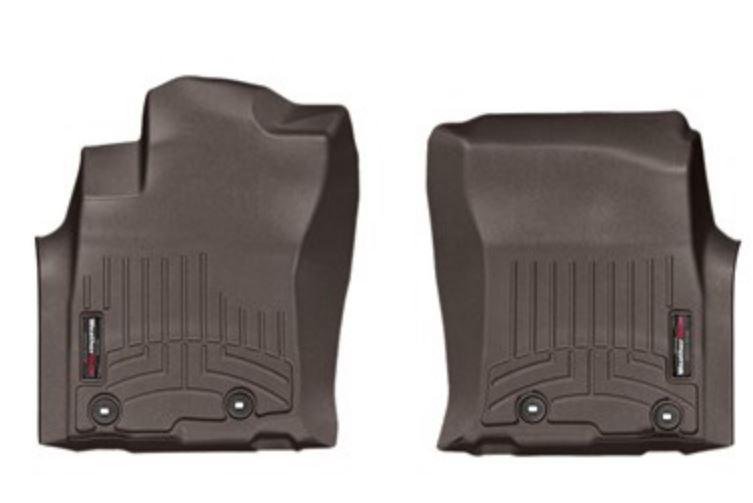 Ковры резиновые WeatherTech Lexus GX 2014+  передние какао фото