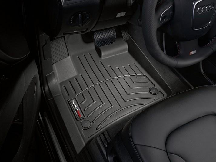 Ковры резиновые WeatherTech Audi Q7 2006-2014 передние черные фото
