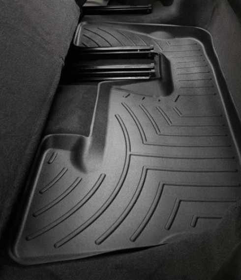 Ковры резиновые WeatherTech Audi Q7 2006-2014 третий ряд черный фото