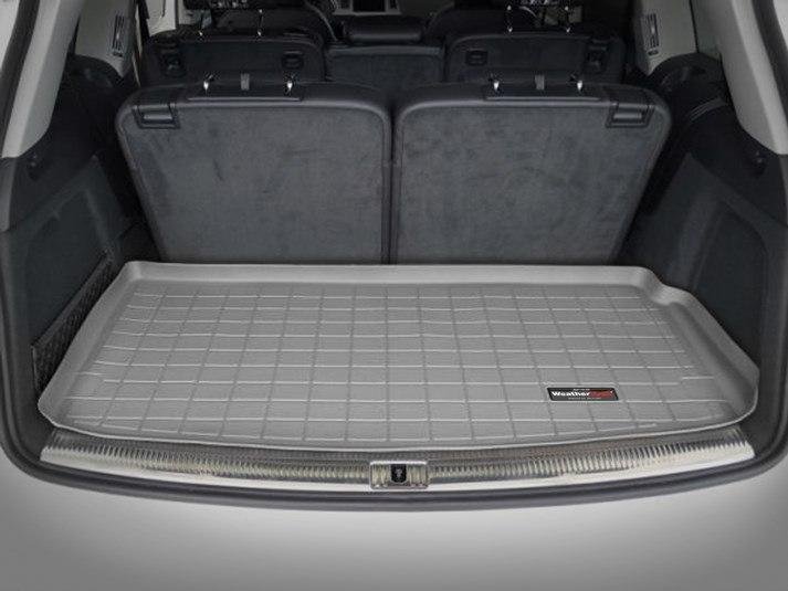 Ковры резиновые WeatherTech Audi Q7 2006-2014 в багажник серый 7мест фото