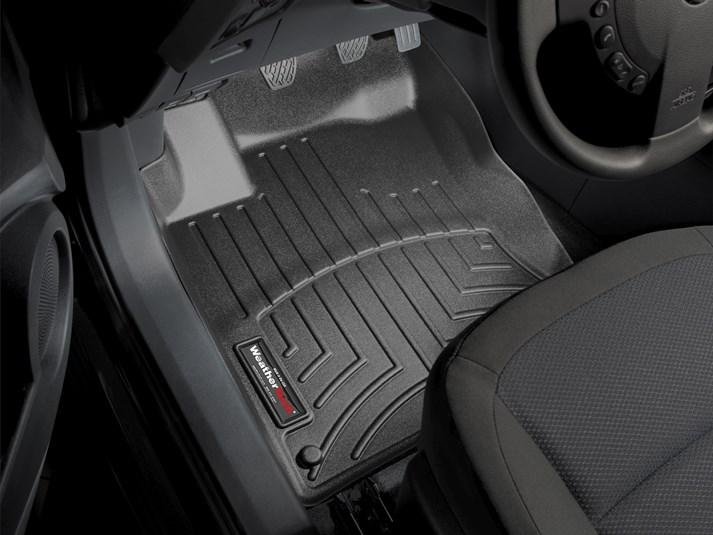 Ковры резиновые WeatherTech Nissan Qashqai 2006-2014 передние черные фото