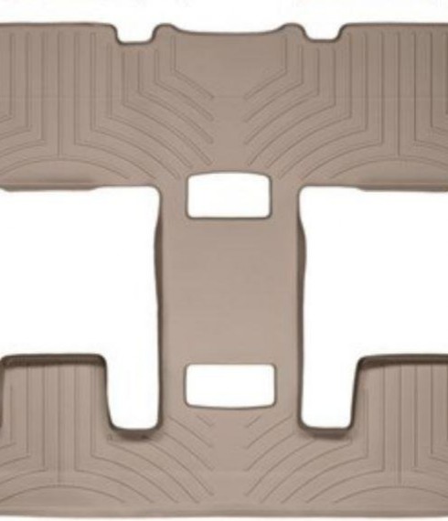 Ковры резиновые WeatherTech Nissan Quest 2011-2017 2+3 ряд  бежевые фото