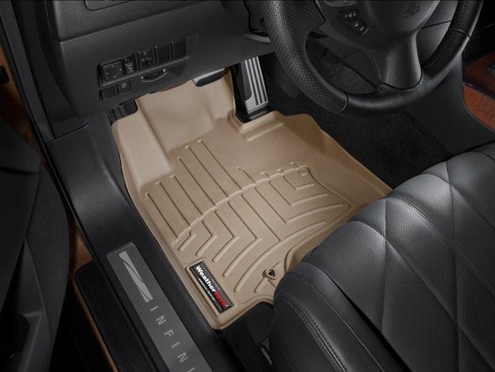 Ковры резиновые WeatherTech Infiniti FX / QX70 2008-2017  передние бежевые фото