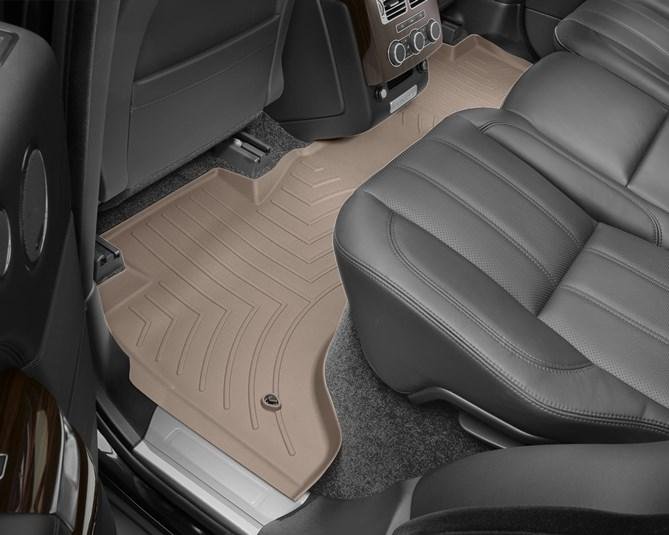 Ковры резиновые WeatherTech Range Rover  2013-2018 задний бежевый ( без консоли ) фото