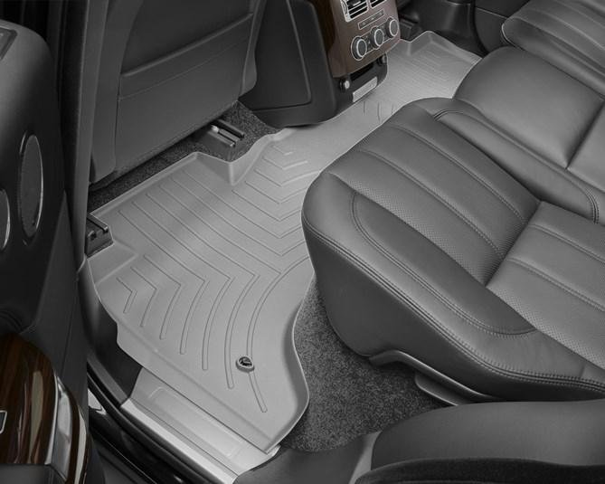 Ковры резиновые WeatherTech Range Rover  2013-2018 задний серый ( без консоли ) фото
