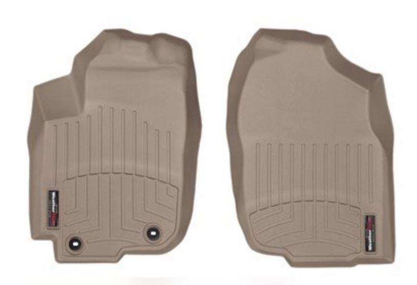 Ковры резиновые WeatherTech Toyota RAV4  2013-2018 передние бежевые фото