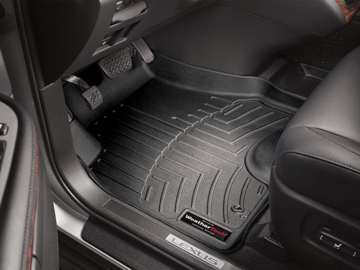 Ковры резиновые WeatherTech Lexus RX 2004-2008 передние черные фото
