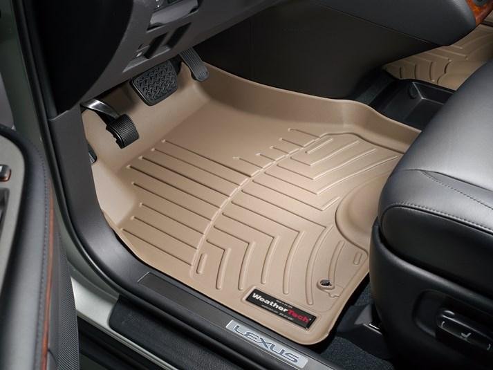 Ковры резиновые WeatherTech Lexus RX 2004-2008 передние бежевые фото