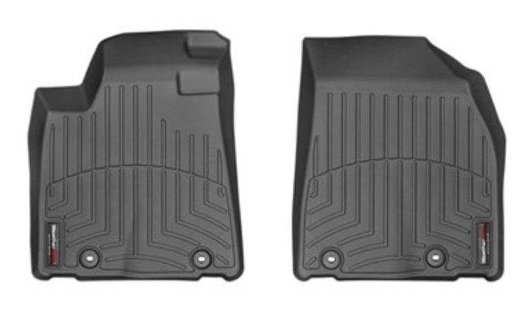 Ковры резиновые WeatherTech Lexus RX 2013-2015 передние черные (крепление клипсы ) фото