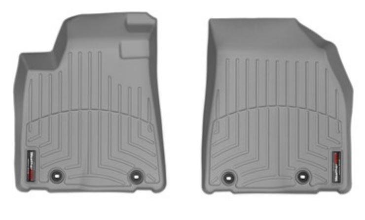 Ковры резиновые WeatherTech Lexus RX 2013-2015 передние серые (крепление клипсы ) фото