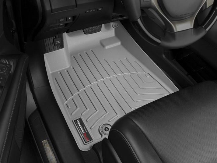 Ковры резиновые WeatherTech Lexus RX 2013-2015 передние серые (крепление клипсы ) фото