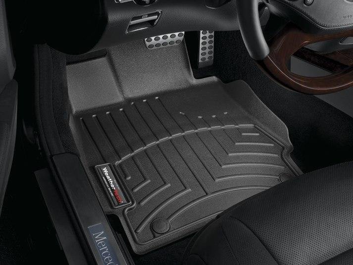 Ковры резиновые WeatherTech MB S-class (W221) 2006-2012 передние черные фото