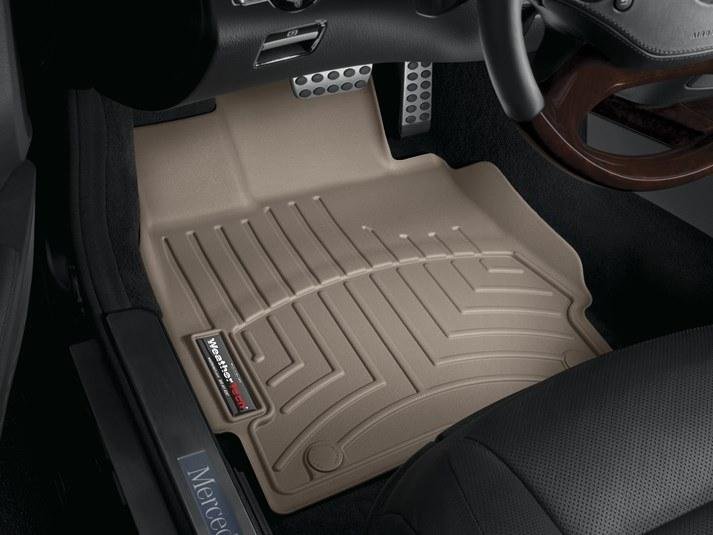 Ковры резиновые WeatherTech MB S-class (W221) 2006-2012 передние бежевые фото