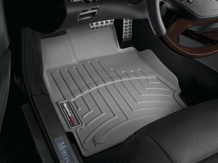 Ковры резиновые WeatherTech MB S-class (W221) 2006-2012 передние серые фото