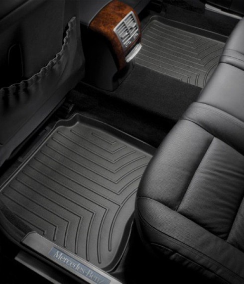 Ковры резиновые WeatherTech MB S-class LONG (W221) 2006-2012 задние черные фото