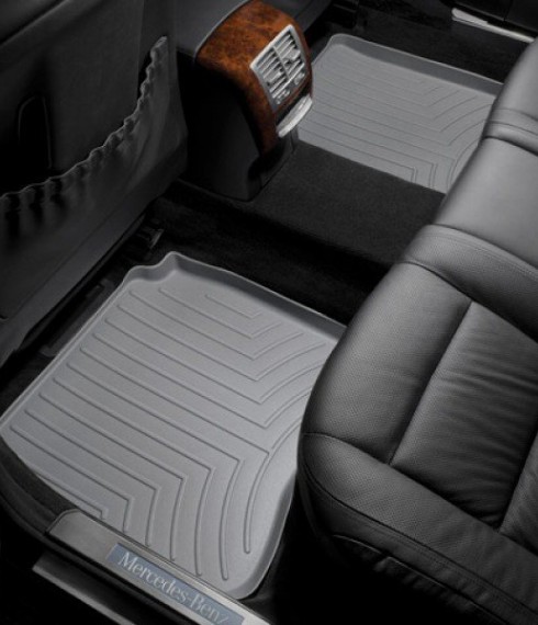 Ковры резиновые WeatherTech MB S-class LONG (W221) 2006-2012 задние серые фото