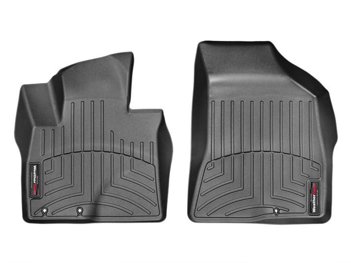 Ковры резиновые WeatherTech Hyundai Santa Fe 2010-2012  передние черные ( EURO ) фото