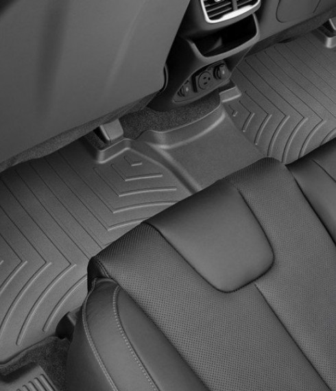 Ковры резиновые WeatherTech Hyundai Santa Fe 2019+ задний черный фото