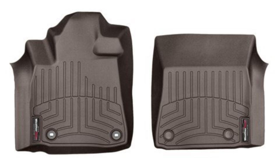 Ковры резиновые WeatherTech Toyota Sequoia 2012+ передние какао фото