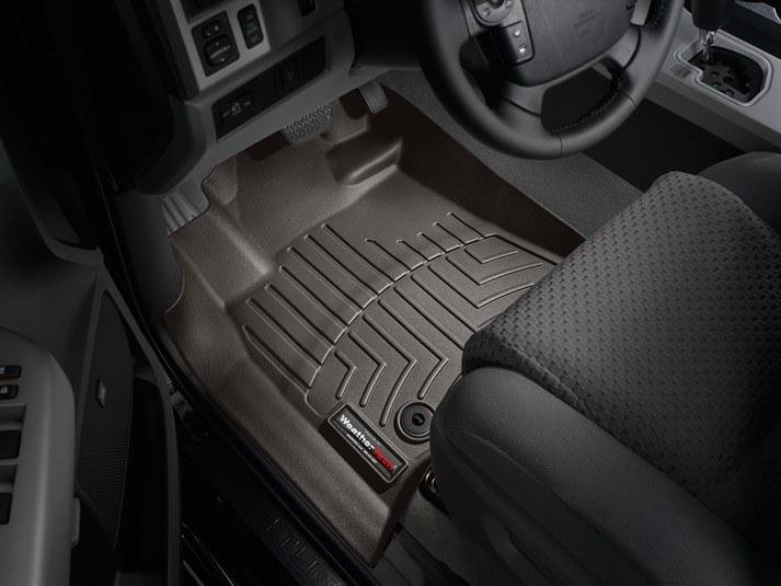 Ковры резиновые WeatherTech Toyota Sequoia 2012+ передние какао фото