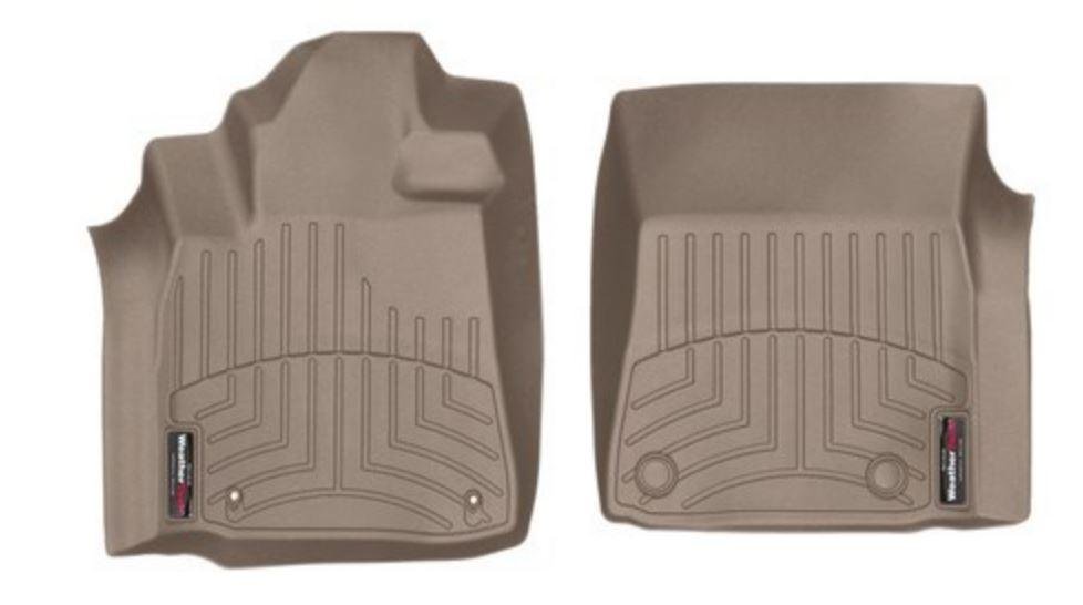 Ковры резиновые WeatherTech Toyota Sequoia 2008-2012 передние бежевые фото