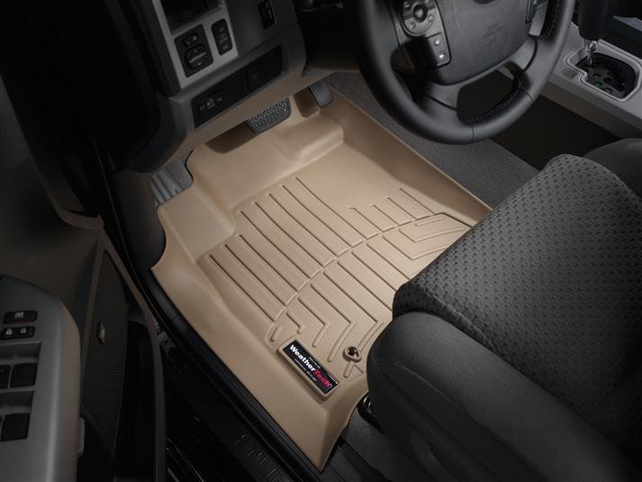 Ковры резиновые WeatherTech Toyota Sequoia 2008-2012 передние бежевые фото