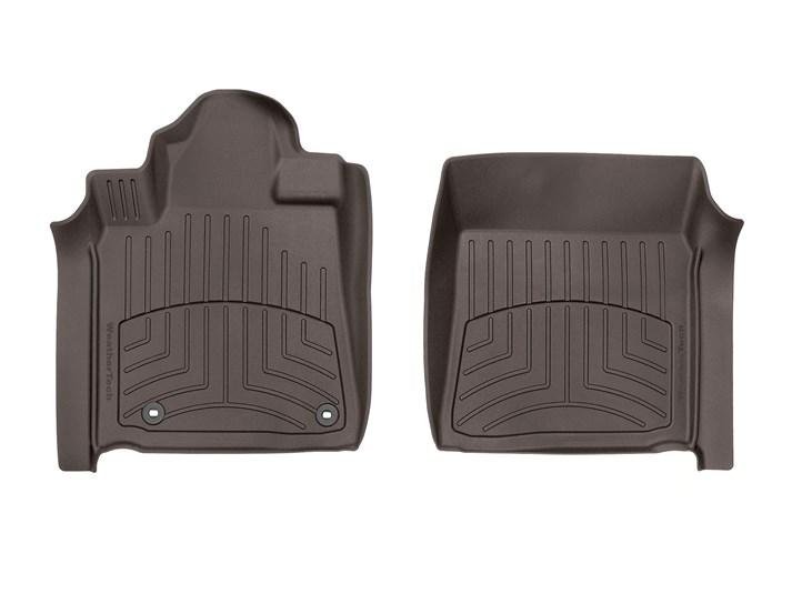 Ковры резиновые WeatherTech HP Toyota Tundra 2012+ передние какао фото