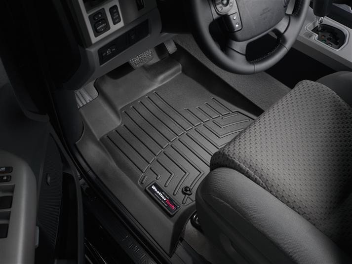 Ковры резиновые WeatherTech Toyota Tundra 2008-2012 передние черные фото
