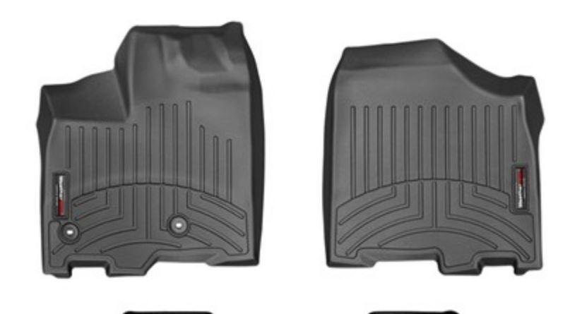 Ковры резиновые WeatherTech Toyota Sienna 2013+ передние черные фото